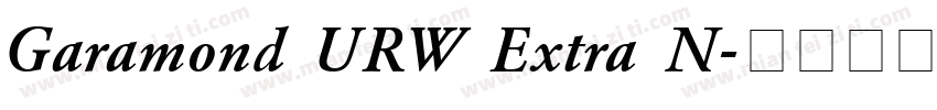 Garamond URW Extra N字体转换